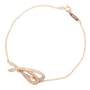 TIFFANY & CO. 18k Gold Diamond Charm Bracelet